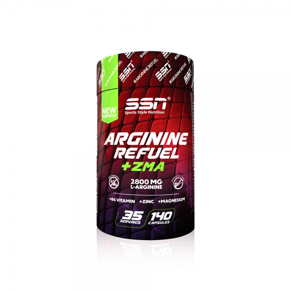 SSN Sports Style Nutrition Arginine Refuel + ZMA 140 Kapsül Amino Asit
