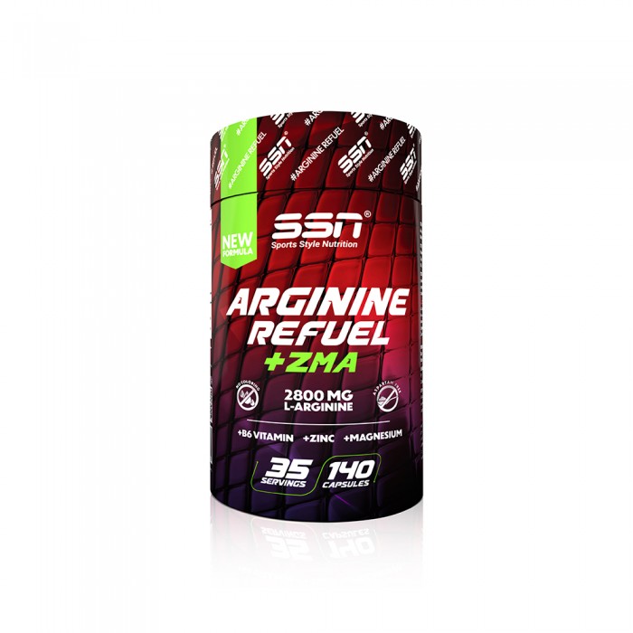SSN Sports Style Nutrition Arginine Refuel + ZMA 140 Kapsül Amino Asit