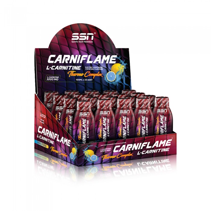 SSN Sports Style Nutrition Carniflame 3000 Mg 20 Shot (Elektrik Lİmon) L Karnitin