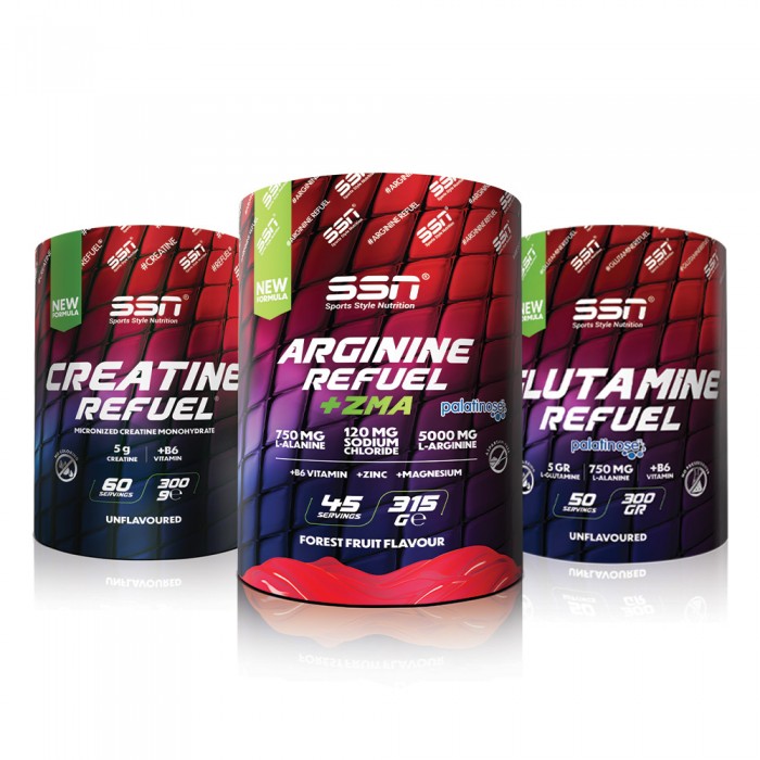 SSN Sports Style Nutrition Amino Kombinasyonu 4 (Glutamine + Creatine + Arginine Powder)