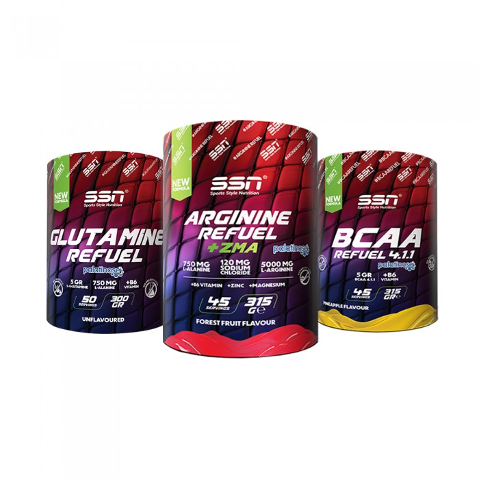 SSN Sports Style Nutrition Amino Kombinasyonu 6 (Glutamine + Bcaa 315 Gr + Arginine Powder )