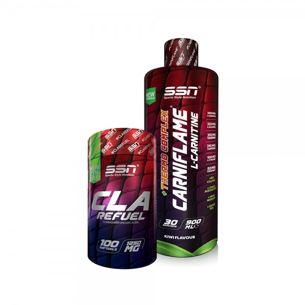 SSN Sports Style Nutrition Yağ Yakma Kombinasyonu 1 (Cla + Carniflame 900 ML Kivi) SSN Sports Style Nutrition Yağ Yakma Kombinasyonu 1 (Cla + Carniflame 900 ML Kivi)