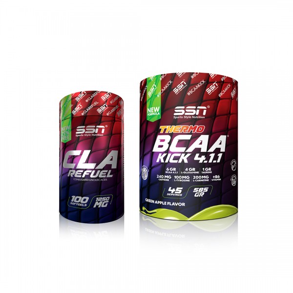 SSN Sports Style Nutrition Form Kombinasyonu 1 (Cla + Bcaa Thermo Kick) SSN Sports Style Nutrition Form Kombinasyonu 1 (Cla + Bcaa Thermo Kick)