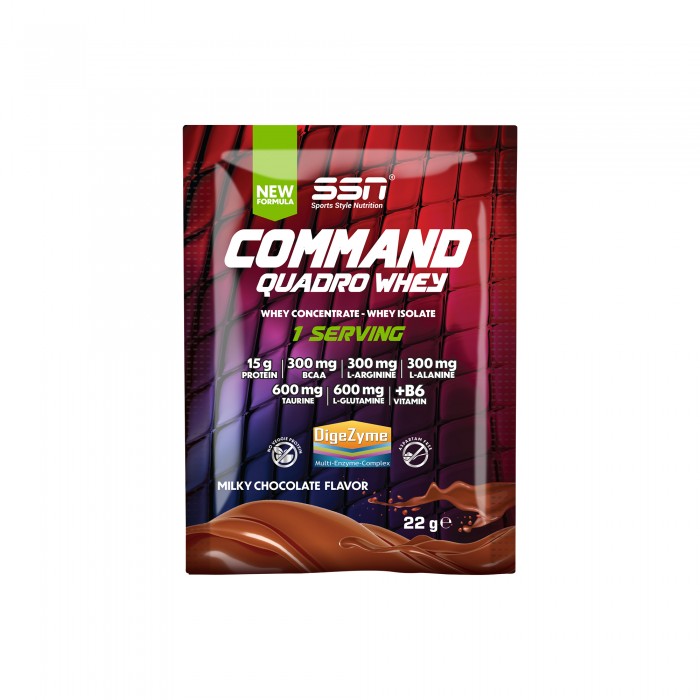 SSN Sports Style Nutrition Command Quadro Whey 22 Gr Şase (Çikolata) Protein Tozu