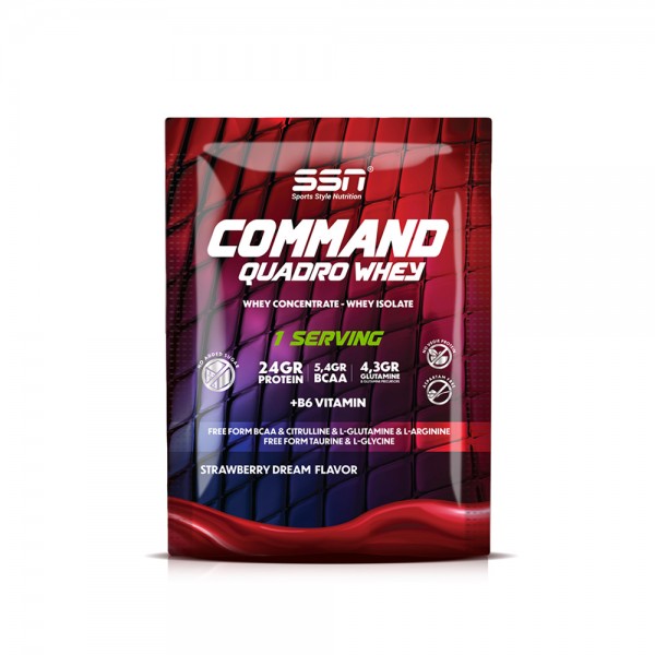 SSN Sports Style Nutrition Command Quadro Whey 30 Gr Şase (Çilek) Protein Tozu SSN Sports Style Nutrition Command Quadro Whey 30 Gr Şase (Çilek) Protein Tozu